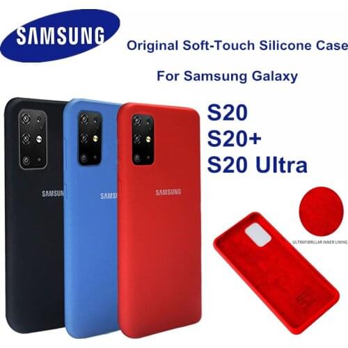 S20 Case Original Samsung Galaxy S20Ultra S20plus Silky Silicone Cover High Quality Soft-Touch Back Protective Galaxy S20+ plus