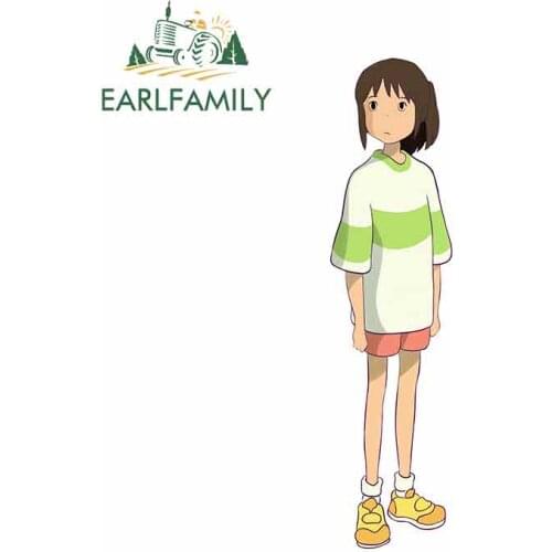 EARLFAMILY 13cm X3.2cm For Spirited Away Car Bumper Window Stickers Vinyl Car Wrap Graffiti Sticker DIY Motorcycle Stickers