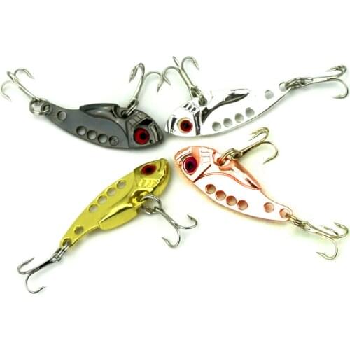 HENGJIA 4PCS VIB Fishing Lure 4CM-7G Sharp Hooks Crankbaits Wobbler Bass Pike Peche Fishing Baits Isca