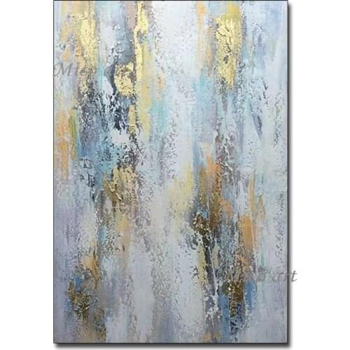 Quality Interior Decor Real Gray Oil Painting Art Pure Handmade Abstract Canvas Wall Art Paintings Piece Artwork For Hotel Wall
