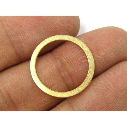 50pcs Brass round charm 20x2x1mm Circle Raw brass earrings findings R152