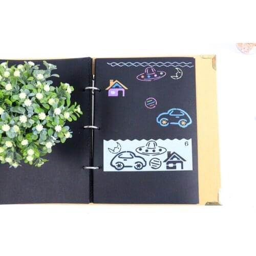 Small lace tool Childrens Drawing Hand-copied Templates Diy Album Hand-growing Cartoon Pattern Tools Small Lace Ruler Paint