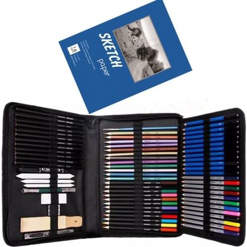 71PCS Drawing & Art Supplies Kit, Colored Sketching Pencils For Artists Kids Adults Teens, Professional Art Pencil Set