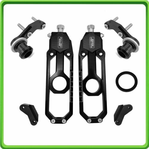 Motorcycle Chain Tensioner Adjuster with paddock bobbins fit for BMW S1000RR S1000R S1000XR 2019-2020 Black