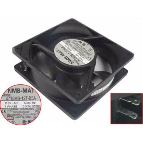 NMB-MAT 4715MS-12T-B5A D00 AC 115V 15.5/14.5W Server Cooling Fan