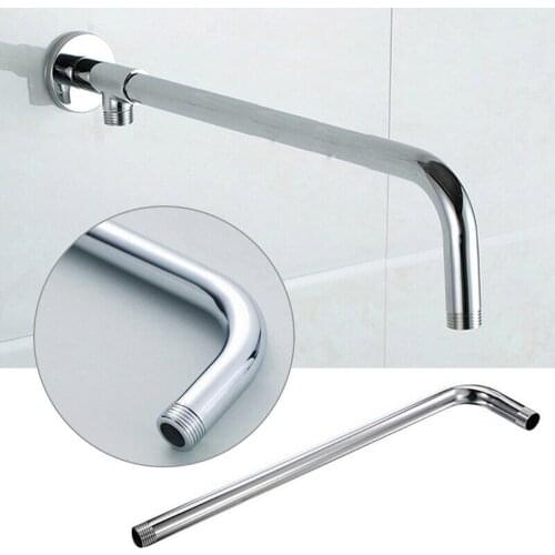 New 30cm Stainless Steel Wall Mounted Shower Head Extension Arm Rain Shower Head Install Easy Bathroom Accessories