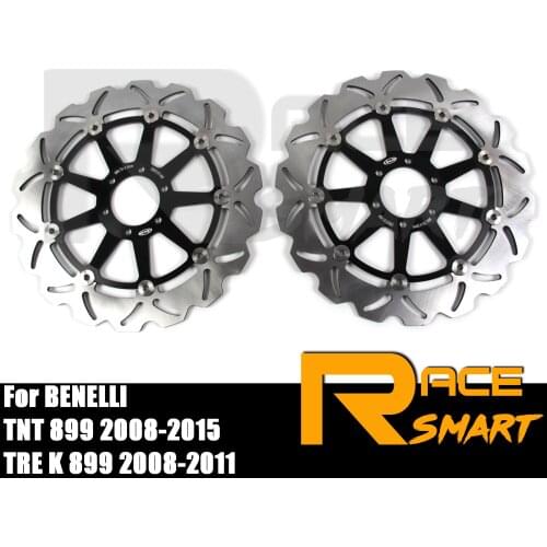 For BENELLI TNT S 899 2008-2011 Motorcycle 1 Pair CNC Front Brake Disks Discs Rotors 2008 2009 2010 2011 08 09 10 11