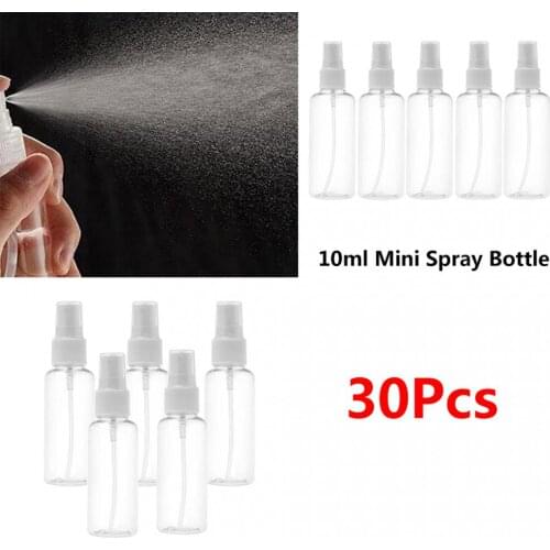 30x Transparent Refillable Empty Atomizer Refillable Fine Mist Sprayer 10ml