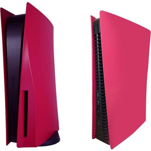 For PS5 Console Dustproof Protective Cases Faceplate Cover Disc Skin Hard Shell for Sony Playstation 5 Cosmic Red new