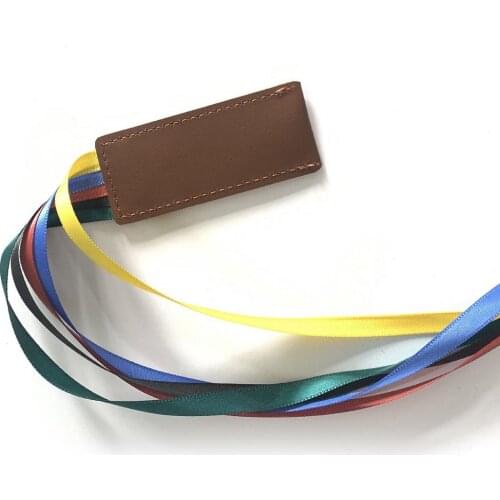 Retro Leather Ribbon Bookmarks Documents Notebook Bookmarks Handmade Vintage Book Marker Page Holder Stationery Christmas Gifts