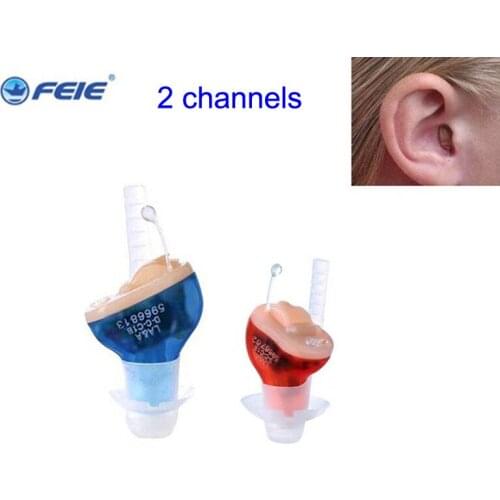 S-10B Hearing Aids Audifonos for Deafness/Elderly Adjustable Micro Wireless Mini Size Invisible Hearing Aid Ear Sound Amplifier