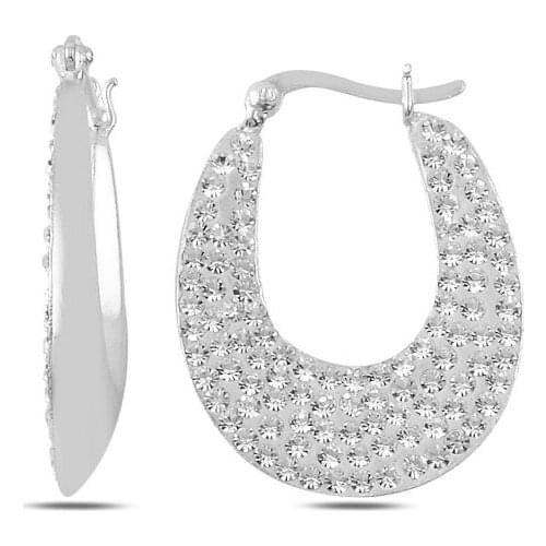 KUTAYDAN Zircon Earrings 925 Sterling Silver