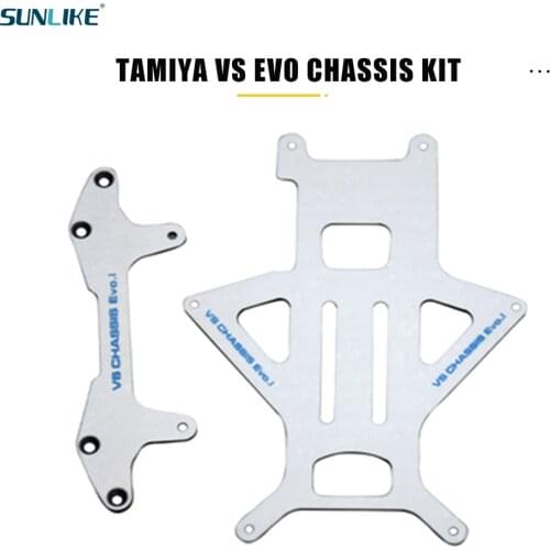 1.5mm Pure Carbon Fiber Chassis VS EVO.1 94734 Is Suitable For Tamiya Mini 4WD Racing Toy Model Kit