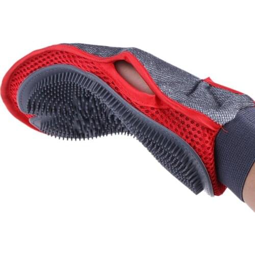 Silicone Dog Pet brush Glove Deshedding Gentle Efficient Pet Grooming Glove Dog Bath Cat cleaning Supplies Pet Glove Dog combs