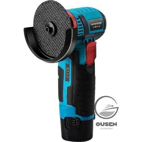 12V 300W 19500 Electric Angle Grinder Brushless Dual Battery Impact Angle Grinder Electric Tool Polisher Mini Cutting Machine