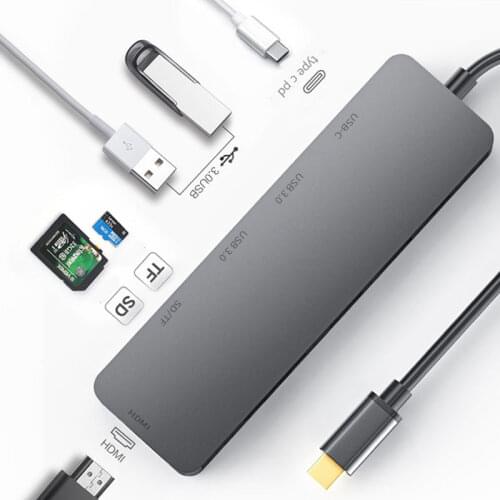 USB C HUB Type C to HDMI 4K USB 3.0 Adapter With USB C Charging Port SD/TF Card Reader For MacBook Pro Samsung S8 Huawei P20 Pro