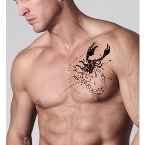 Waterproof Temporary Tattoo scorpion arrow insect animal Sticker flash tatto fake tatoo large tattoos for women men lady