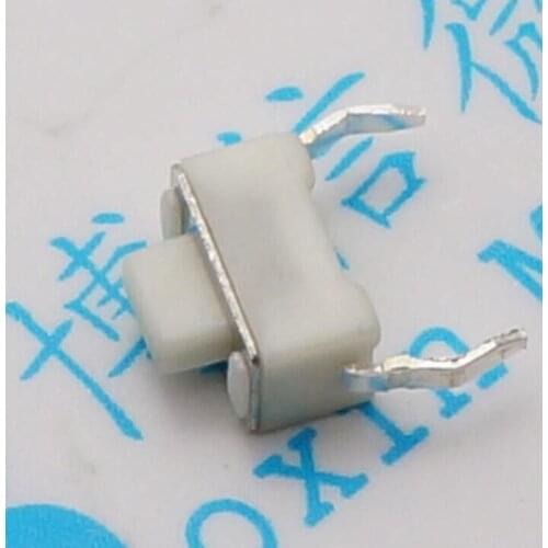 100PCS 3*6*5mm 2pin DIP Tact Switch Push Button White Button Touch Switch 3x6x5H 3*6*5