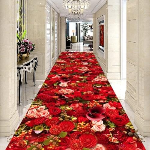 3D Long Corridor Carpet Hotel Aisle Rug Home/Office Stair Carpet Sofa Coffee Table Floor Mat Decorative Entracne/Hallway Doormat