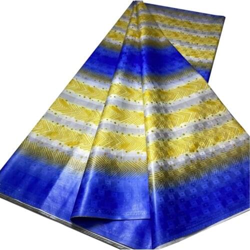 African Bazin Riche Lace Fabric Brode Fashion Embroidery Nigerian Lace Fabrics 4 Yards For Wedding Sewing LY-180