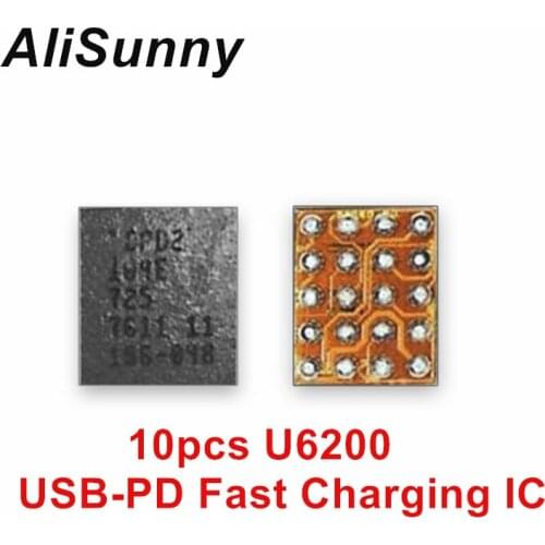 AliSunny 10pcs U6200 CPD2 For iPhone 8 8P X XS XR XSMax 11 11Pro Max USB-PD Fast charger/charging Chip IC