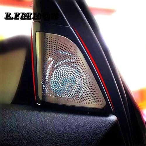 Car tweeter covers for bmw f10 f11 series high quality glow speakers audio trumpet head treble speaker ABS original model fit