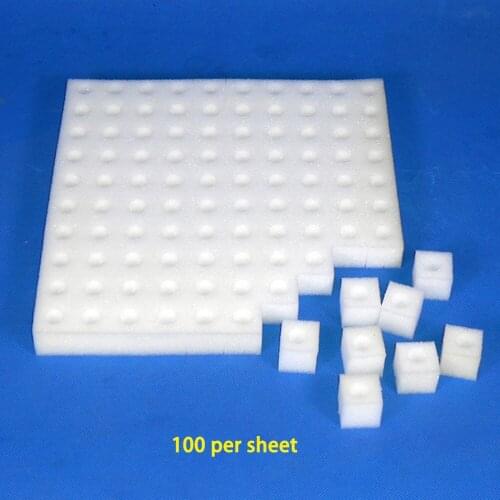 100pcs White Seedling Sponge Soilless Hydroponic Vegetables Nursery Pots Seedlings Cloning Garden Cultivation Plant Tools