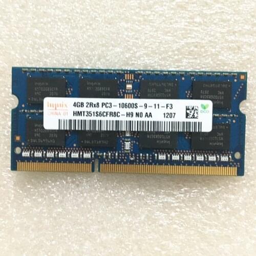 Hynix used DDR3 Rams 4GB 1333MHz 4GB 2RX8 PC3-10600S-9 ddr3 Laptop memory 204pin 1.5V tested good ram