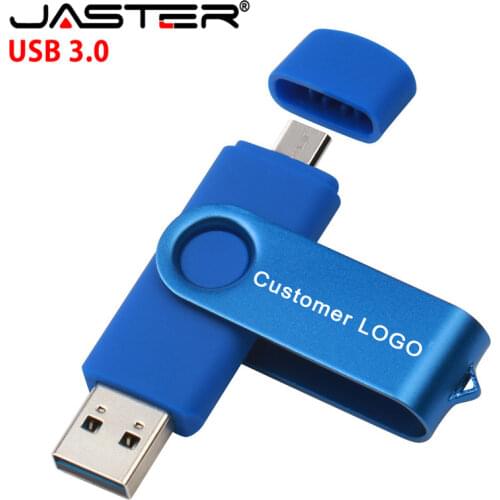 JASTER New Usb 3.0 OTG USB flash drive for SmartPhone/Tablet/PC 8GB 16GB 32GB 64GB 128GB Pendrive High speed pen drive package