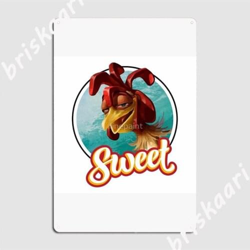 Chicken Joe Surfs Up Sweet Surf Metal Signs Cinema Kitchen Club Bar Retro Wall Decor Tin sign Posters