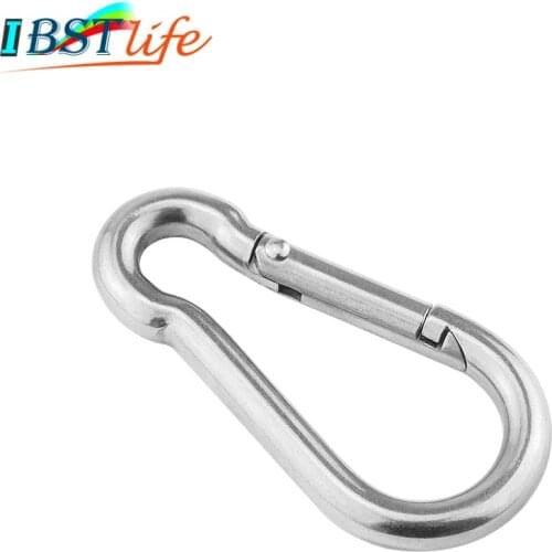 5mm 6mm 8mm Multifunctional 304 Stainless Steel Spring Snap Carabiner Quick Link Ring Hook snap shackle Chain Fastener Hook