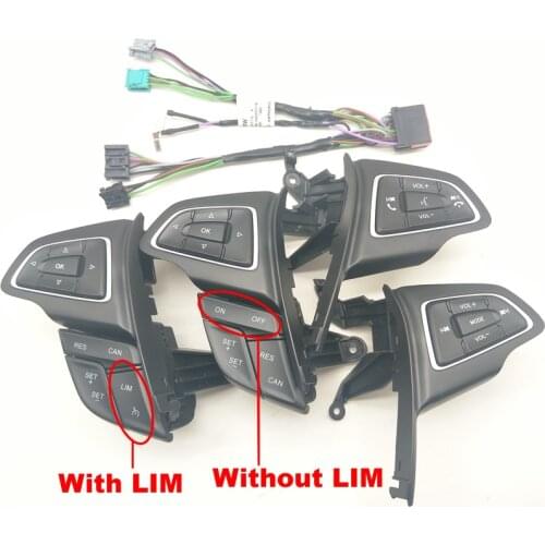 SKTOO For Ford Focus MK3 2015-2017 Kuga 2017 Cruise control switch Multifunction steering wheel button Bluetooth audio button