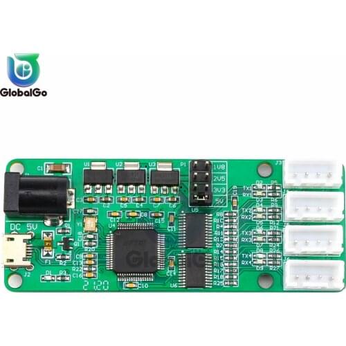 USB to 4-way TTL module UART serial port module FT4232HL 3.3V 2.5V 1.8V optional