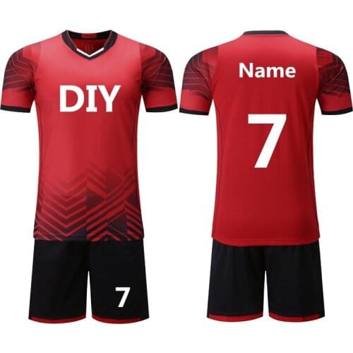 Youth Kids Soccer Jerseys Set Football Jerseys Uniforms Suit Sport Kit Clothing Shirts Tracksuits Breathable Customize Printing