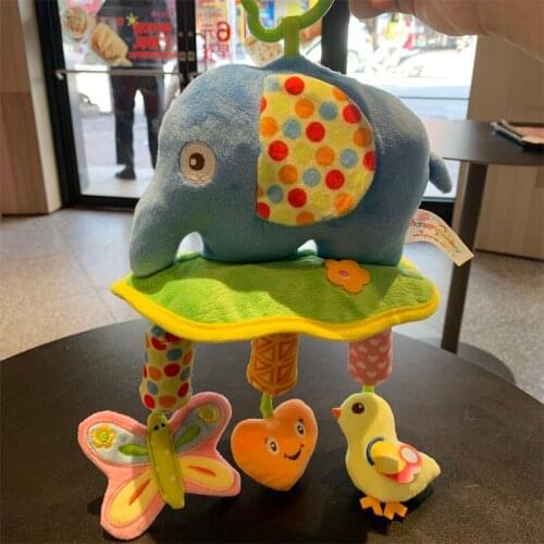 Cartoon Baby Rattles Bracket Toddler Toys Stuffed Animals New Born Toys Baby Sensory Toys Giochi Neonato Baby Plush AC50YL