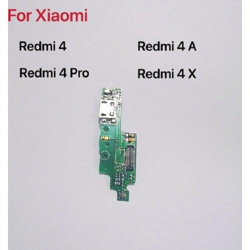 New Microphone Module+USB Charging Port Board Flex Cable Dock Connector Parts For Xiaomi Redmi 4 4pro 4X 4A Phone