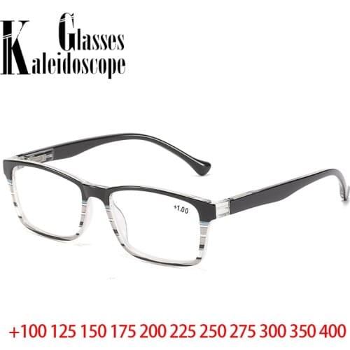 +100 125 175 225 275 300 Reading Glasses Men Women Square Glasses Frame High-definition Presbyopic Hyperopia Eyeglasses