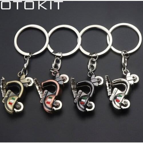 OTOKIT New Metal Motorcycle Key Ring Keychain Ring Cute Creative Gift Sports Keyring Gift Store key chain Car Bag Key Rings