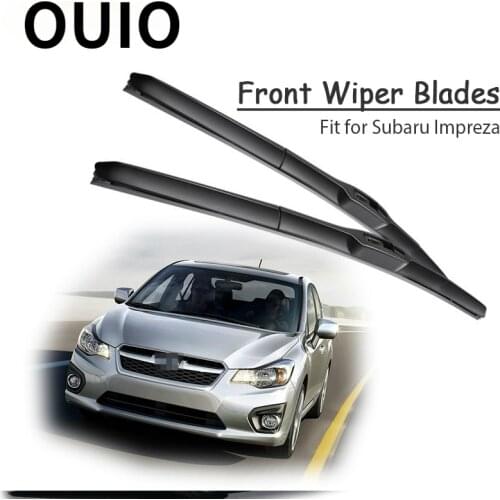 OUIO 1Set Rubber Car Front Wiper Blade Kit Auto For Subaru Impreza 2018 2017 2016 2015 2014-2000 Windscreen Wiper Accessories