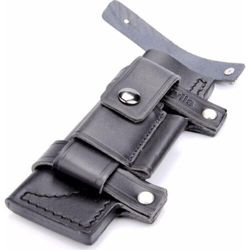 Straight Man-Made Leather Belt Sheath Sheath 20x6.5cm to 6.5 "Fixed Blade Hunting Knife Accessories Black