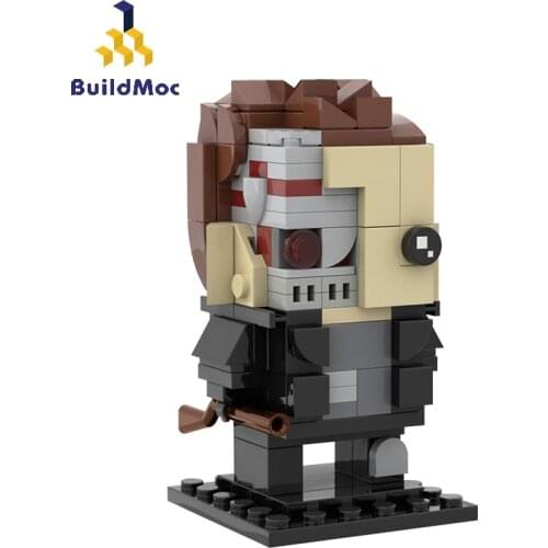 Buildmoc Brickheadz Figures T-800 Robot Terminators MOC Star Plan Movie Figure Building Blocks Brickheadz Toys For Children Gift