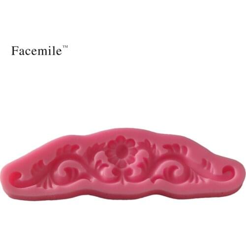 DIY Lace Pattern Vine Retro Border Silicone Mold Fondant Cake Decorating Chocolate Sugar Tools For Cake Edge Mold