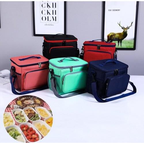 Outdoor Picnic Bag Lunch Box Lunch Bag Portable Ice Bags Insulation Environmental Protection Oxford Cloth Insulation Handbag
