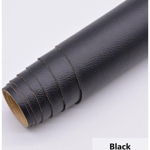 SUNICE 1.52x0.3/0.5m Car Sticker Decals DIY Decoration Film, Black Leather Vinyl, Waterproof/ Self-adhesive/ Protection Wrapping