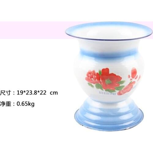 Chinese Traditional Fruit Basket Antique Kitchen Dinning Table Decoration orchid Bowel Fruit Vegetable Rack Blue Plate Red Stand