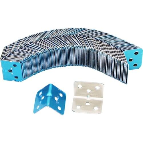 10Pc Stainless Steel L Shape Corner Furniture fixed connection metal fitting cabinet table chair Support Bracket repair Hardware