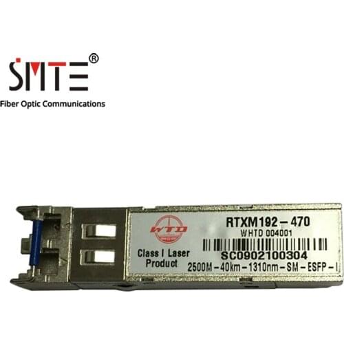 WTD RTXM192-470 2.5G-1310NM-40KM-ESFP-I Optical Fiber Transceiver