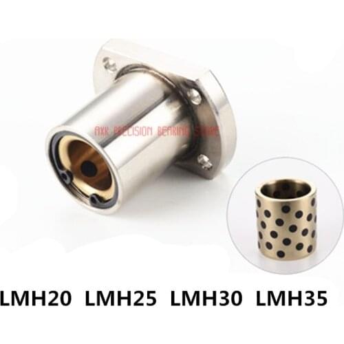 2019 AXK Free Shipping 1pcs Jdb Solid Embedded Graphite Self-lubricating Oil Bearing Copper Sheath Lmh20 Lmh25 Lmh30 Lmh35