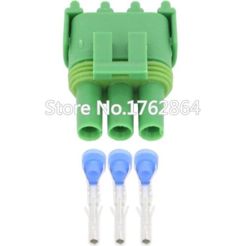 3 Pin green sheath sensor connector car connector with terminal DJ3031YA-2.5-21 3P