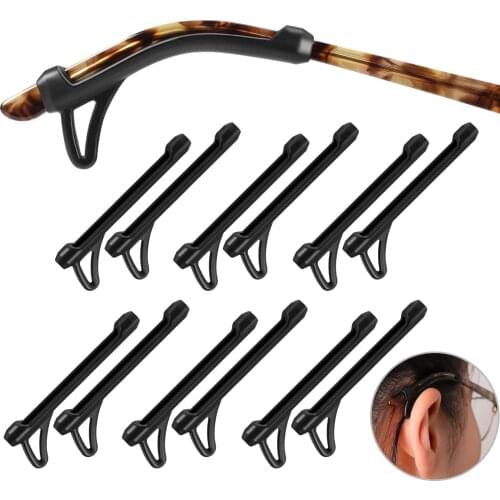 6Pairs Eyeglasses Ear Grips Sleeve Upgrade Anti-slip Eyewear Retainer Sleeve With Hook Design Soft And Comfort Glasses Ear Hooks